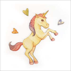 Rearing Unicorn | Kids Pine Wall Art Crystal Ashley