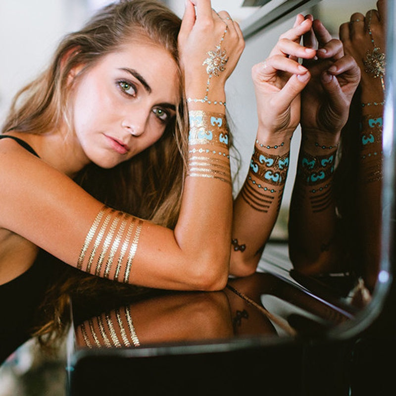 Lulu DK Metallic Tattoos - Desert Blue Lulu DK