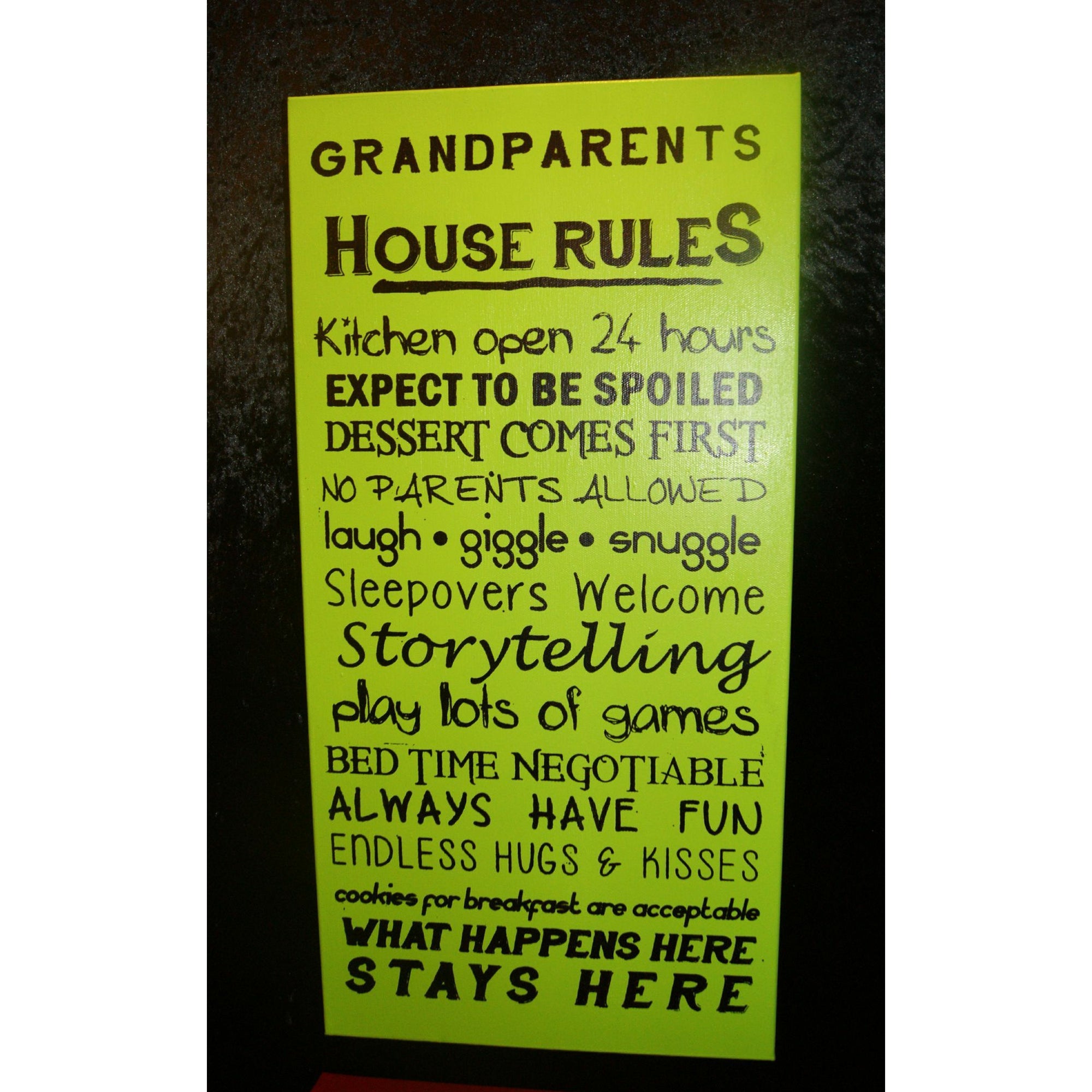 Grandparents House Rules Nufin Fitz