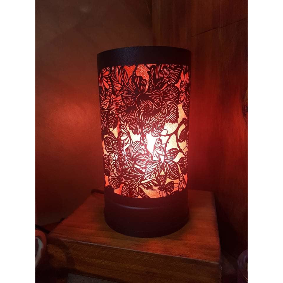 Butterfly and Roses Black Touch lamp Scent Chips