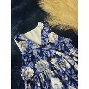 Sen Dress - Navy Blue Floral Kode Kids