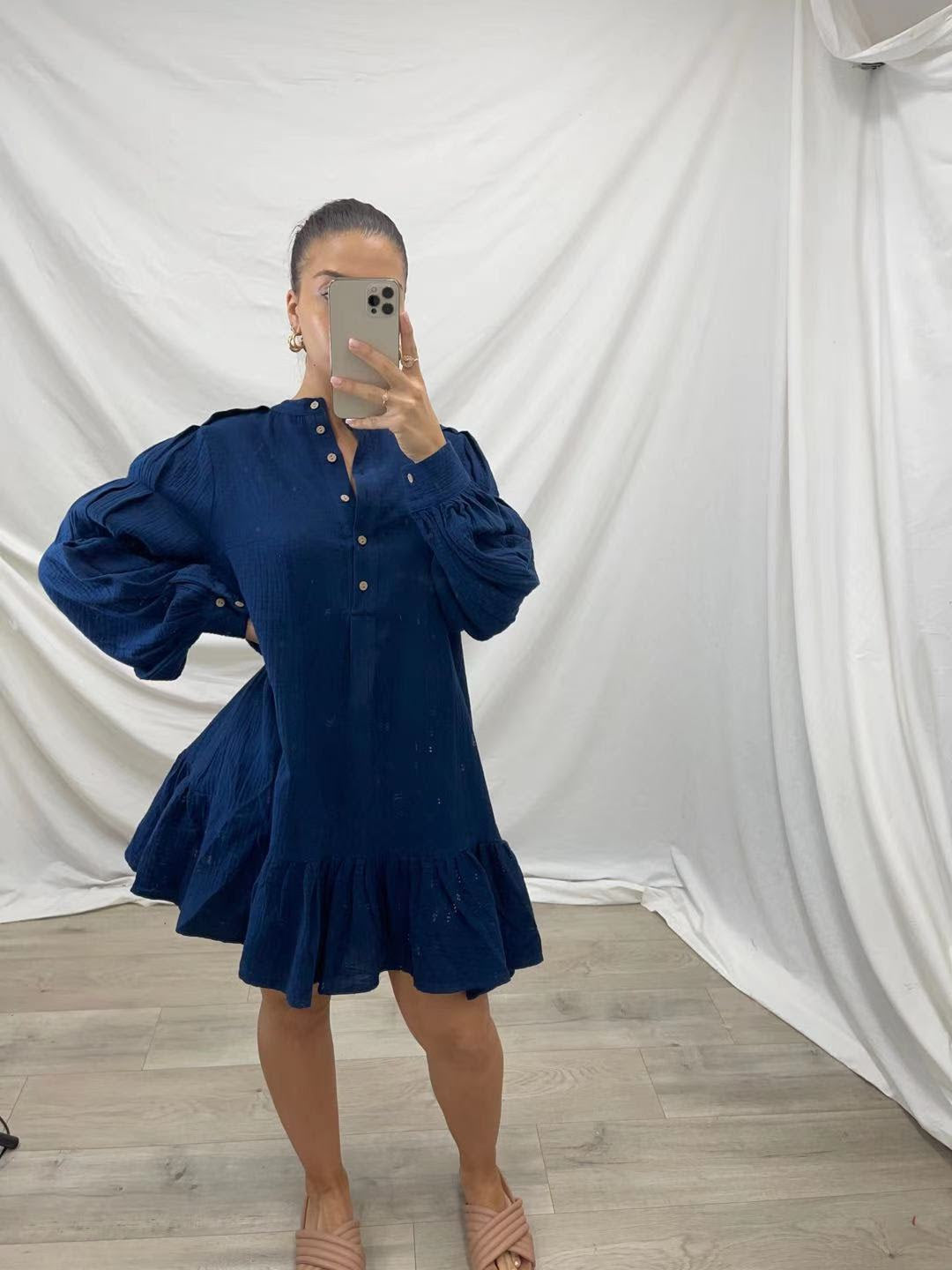 Lulu Dress - Navy Kode Boutique